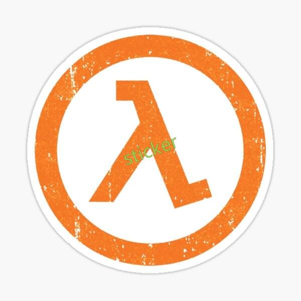 Creativity Half Life Lambda Symbol Decals Car Stickers Scratch-Proof Vinyl Accessories Waterproof Decoration