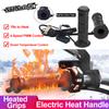 Мотоциклетные ручки с подогревом, электрические литые ручки, скутер, мопед, грелка для рук, 22 мм, регулируемая ручка для мотокросса vespa