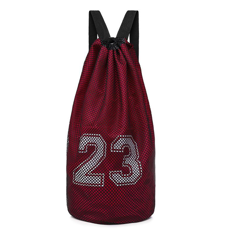 Large Capacity Oxford Cloth Mesh Basketball Bag Football Bag Table Tennis Bag Badminton Volleyball Bag Foldable Storage Bag