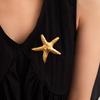 Брошь из нержавеющей стали Серебряная морская звезда - Высококлассный европейский и американский модный аксессуар