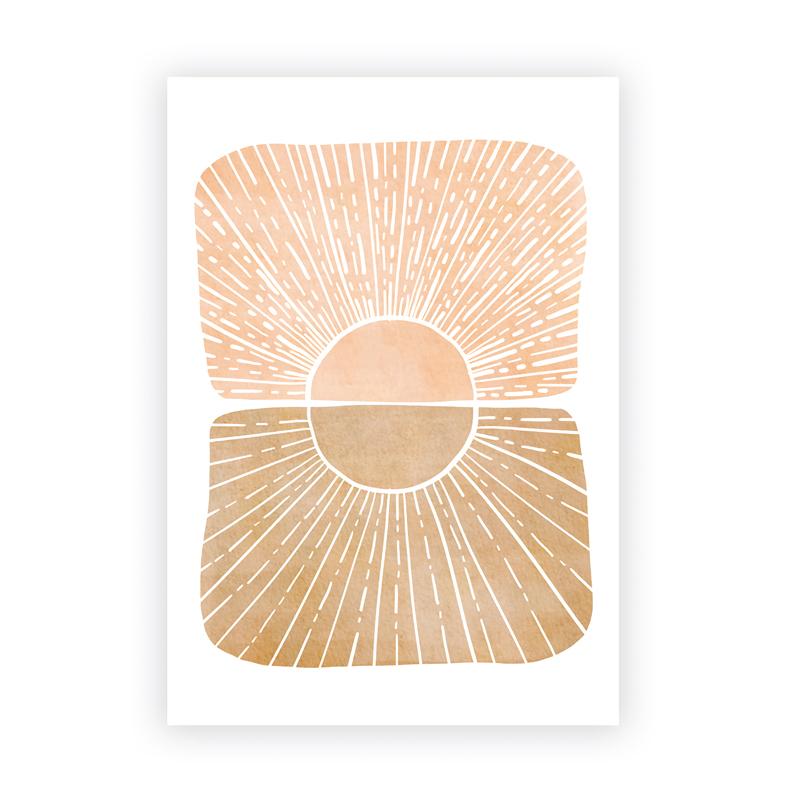 Постеры в стиле бохо, нейтральные бежево-серые акварельные абстрактные настенные художественные принты, пастельная картина на холсте для гостиной, домашний декор