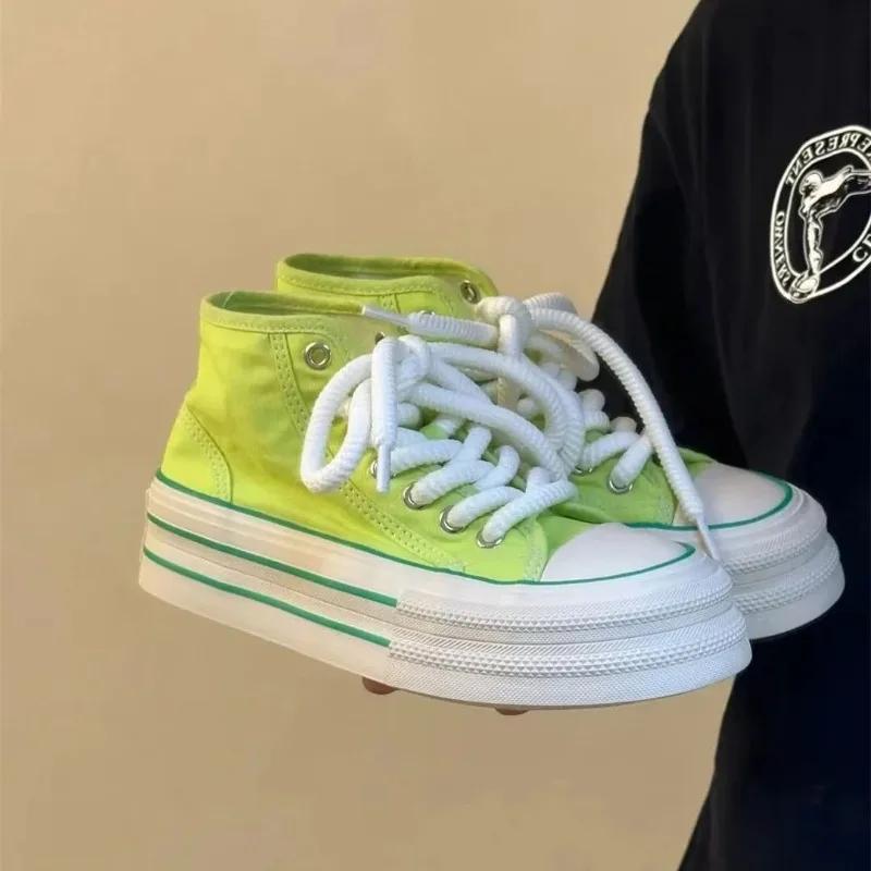 Весна Осень Высокие на платформе Женская обувь Корейские тренды 2025 Дизайнерская Роскошь Y2k Мода Повседневная Рутина Женская Обувь Распродажа