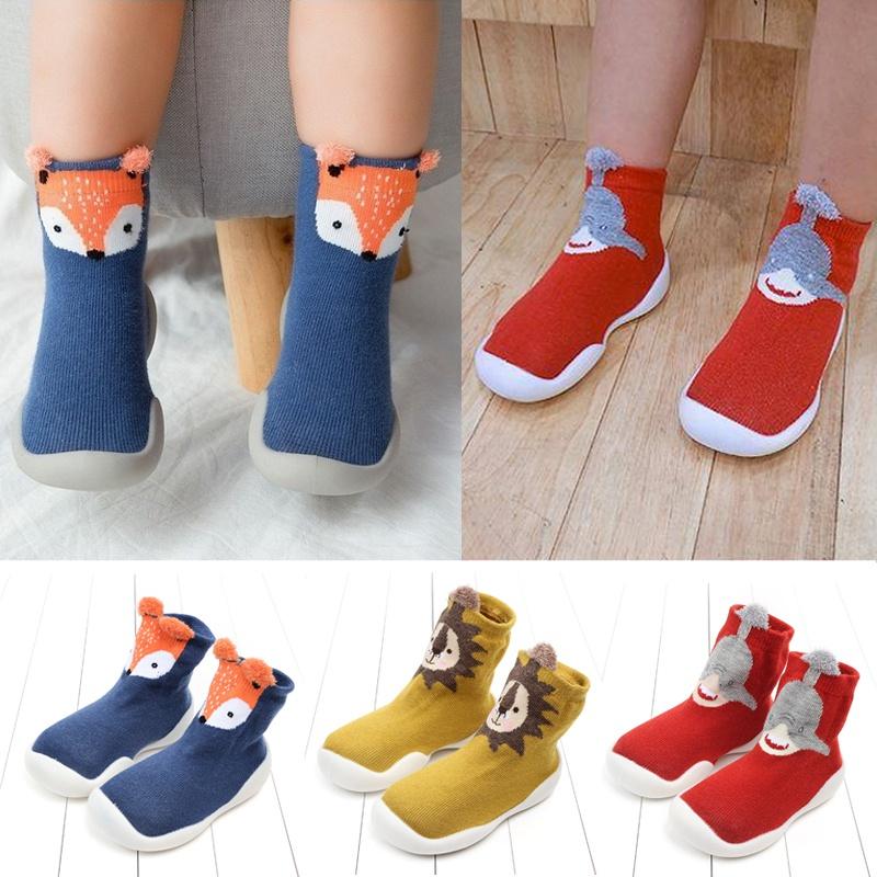 Baby Toddler Shoes Baby Shoes Non-slip Fox Tiger Thickening Shoes Sock Floor Shoes Foot Socks Animal Style