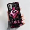 Чехол для Nokia G42 G310 5G Корпус Роскошный Милый Кролик Любовь Смешной Мультяшный Мягкий Силикон Черный ТПУ Защитный Чехол для Телефона Задняя Крышка
