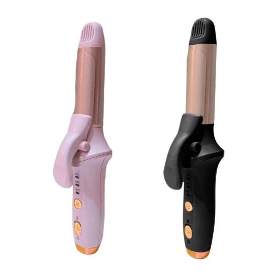 Cordless Hair Curling Iron 3 Temperature Adjustable Rechargeable Fast Heating Hair Curler Straightener Portable Electric Curling Wand Women