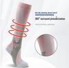 Женские осенние высокоэффективные компрессионные носки: До колена, Велосипедные, Антибактериальные и Устойчивые к запаху