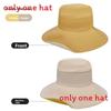 Brim Reversible Wide Sun Hat With Solid Color Design For Summer Casual Use