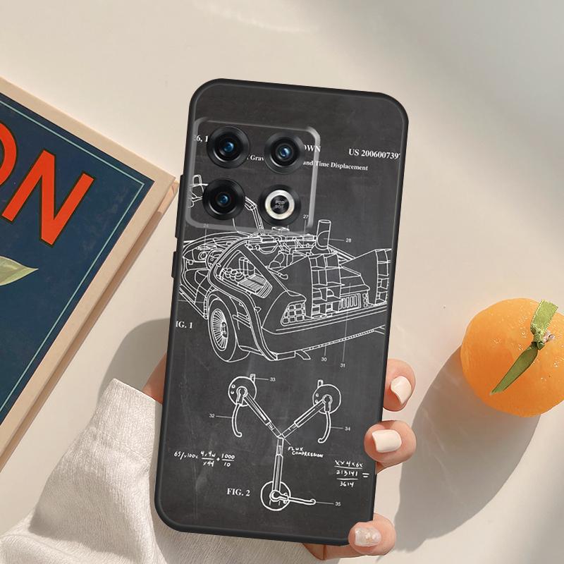 Back To The Future Time Machine Case For OnePlus 12R 13R 13T 10R 15 13 12 11 10T 8T Nord CE 4 3 2 Lite N20 N30 Nord 5 Cover