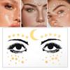 Бронзовые веснушки тату-наклейки, наклейки для макияжа для маскарадного бала, металлические временные тату-наклейки