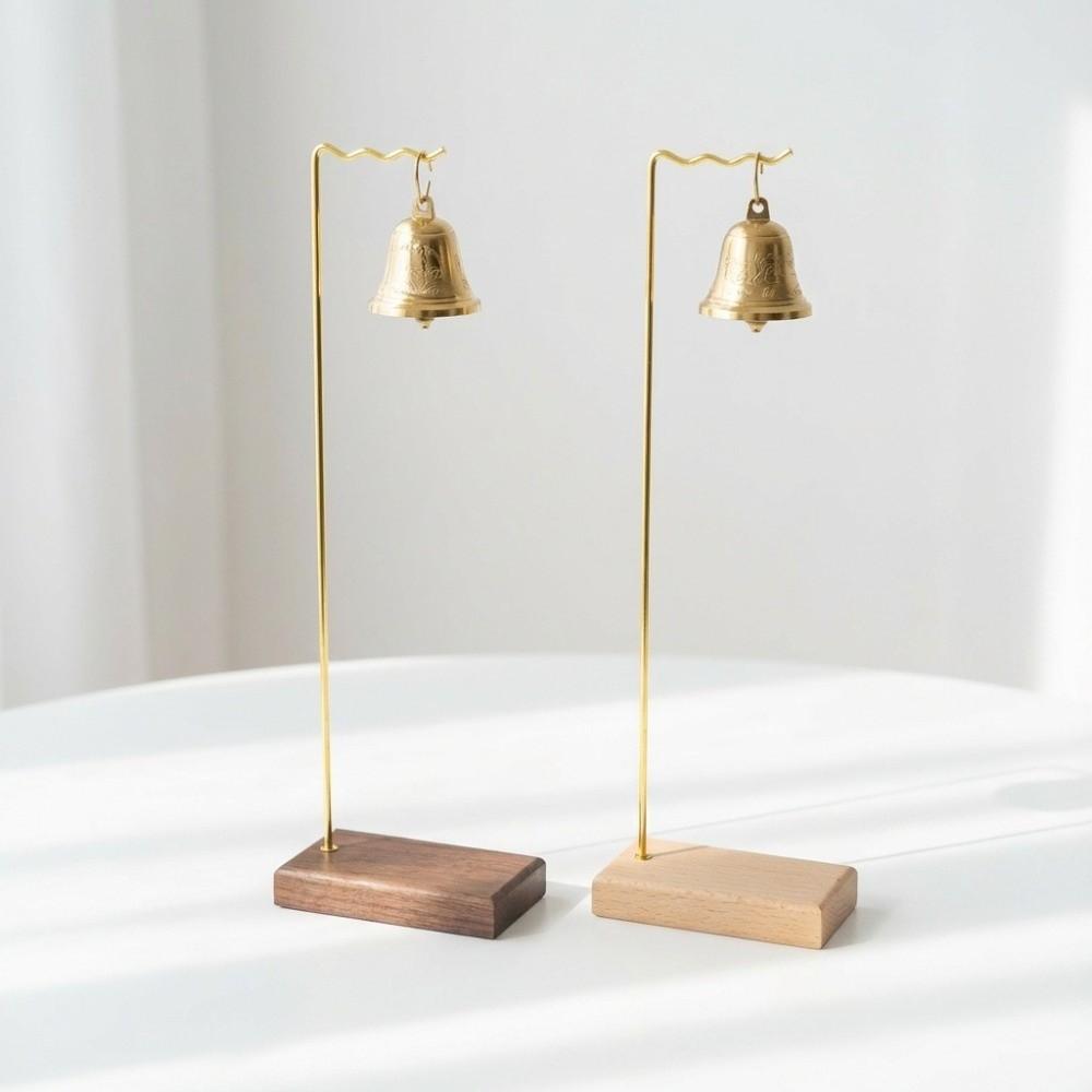 Flat Base Wind Chime Stand Solid Wood Stable Jewelry Display Holder Space-Saving Universal Necklace Storage Rack