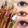 2-In-1 Double Pearlescent Eyeshadow Stick Eyeliner Pencil Waterproof Glitter Matte Nude Eye Shadow Makeup Pigment Silkworm Pen Cosmetic