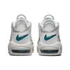 Nike Womens Air More Uptempo 'Metallic Teal' (women's sizes) Summit White / Grey / Bright Spruce / Grey Basketball Shoes DR7854 100