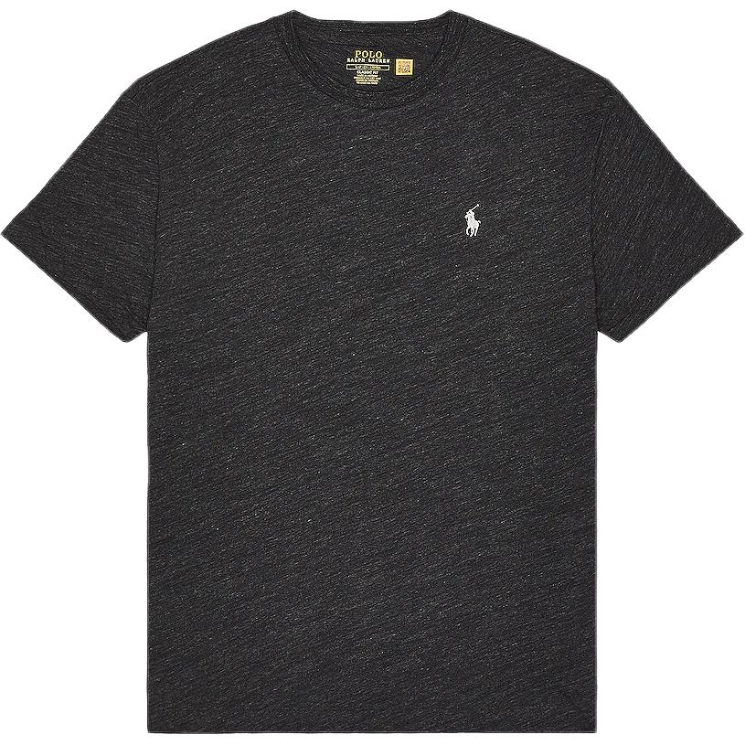 Polo Ralph Lauren Футболка с вышивкой, короткий рукав, круглый вырез, мужские топы, черный, смешанный цвет 710671426137