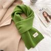 Knitted Scarf  New Autumn Winter Warm Scarf Fashion Scarves Korean Version For Girl Boy Soft Neckerchief Cashmere Imitation