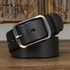 Fashion All-match Genuine Leather Leather Belt Men's Pin Buckle Simple Casual Belt Retro Belt Men's Belt