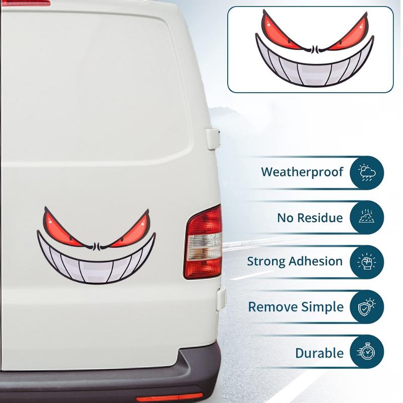 Наклейка «Глаз дьявола» для автомобиля, модификация кузова мотоцикла, наклейка «Глаз демона», шлем, индивидуальные декоративные наклейки «сделай сам»