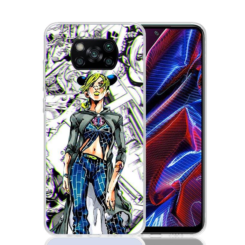 Чехол для телефона JoJo's Bizarre Adventure Джолин Куджо Для Xiaomi Poco X7 X6 X5 Pro F7 Ultra Redmi 15C 15 13 13C 12 12C 10 10A 10C 9 9A