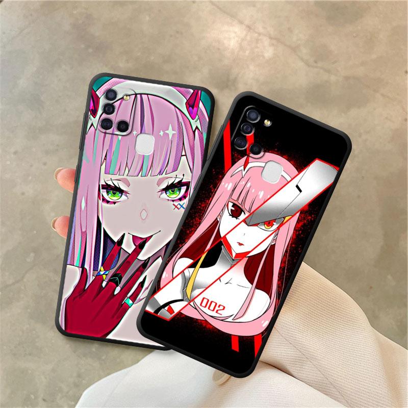 Чехол для телефона Samsung Galaxy A10 A50 A10s A70 A54 A34 A02s A02 A01 A20e A03 Core A04 A03s A04s аниме Zero Two Darling Cover