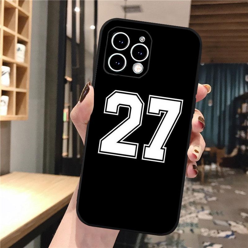 Чехол для телефона для iphone 16 15 14 Pro Max 16 15 14 13 12 Pro 15 14 Plus Номер Футбольный Бейсбольный Спортивный Чехол Funda