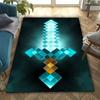 3D Pixel Pattern Theme Carpet Rugs for Living Rooms Bedroom Entrance Door Decor Mats, Kids' Play Non-slip Mats Next Day Shipping