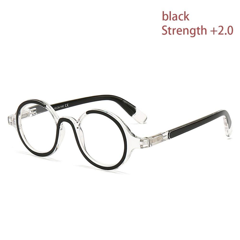 Vision Care Presbyopic Eyeglass Round Frame Anti-Blue Light Glasses  Women Men