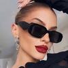 Sexy Square Sunglasses Women Men Black Sun Glasses Retro Designer Eyewear Lovely Colorful Mirror Lens Brand