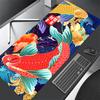 Japanese Desk Mat Black & White Mouse Pad Koi Fish Japan Art Seal Yin-yang fish Large XXL Gaming Deskmat Rubber Mousepad 80x30