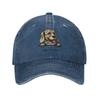 Punk Unisex Cotton Peeking Dog Golden Retriever Baseball Cap Adult Adjustable Dad Hat for Unisex Women Hip Hop
