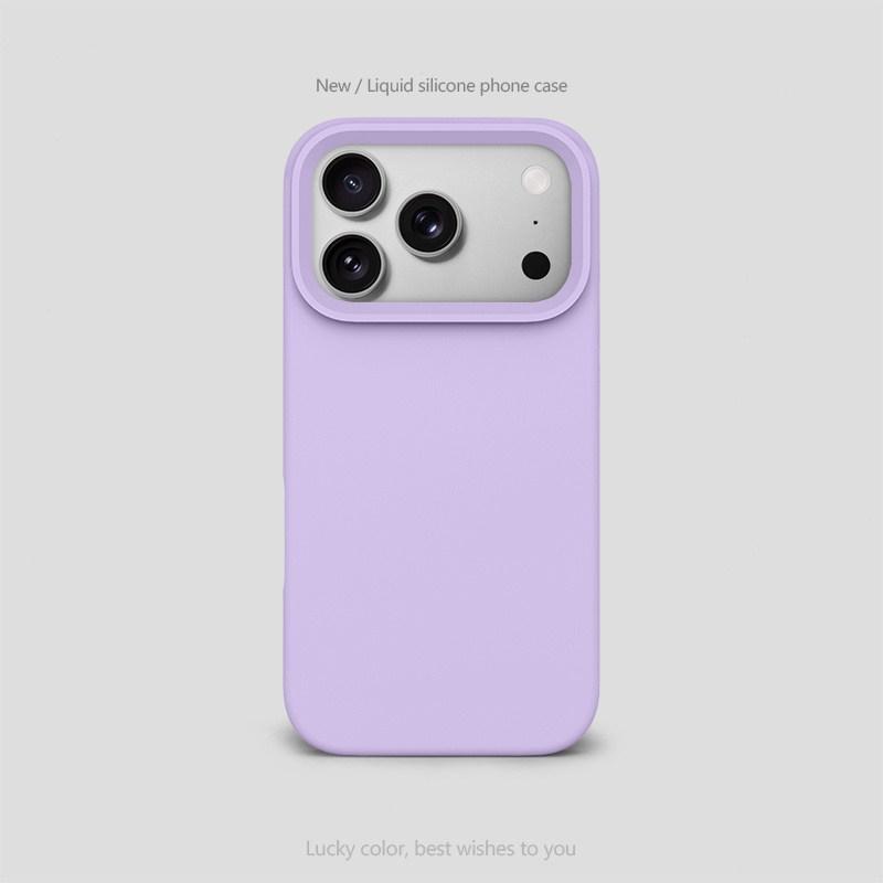 Роскошный Чехол из Жидкого Силикона MagSafe Для iPhone 17 Air 16 15 14 13 Pro Max Однотонный Защитный Мягкий Задний Чехол