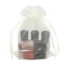 100pcs Organza Bags 10x15 Cm, Beige Mesh Jewelry Pouches Candy Drawstring Gift Bags Small Sachet For Wedding Giveaways