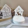 Подсвечник «Лосиный дом» Силиконовая форма Сделай сам Оконные домики Подсвечник для свечи Ремесло Изготовление подарков Формы из смолы и гипса Домашний декор