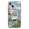 Чехол для телефона с картиной Клода Моне для iPhone 17 16 15 Pro Max 11 12 13 14 7 8 Plus SE 2020 X XR XS Мягкий Черный