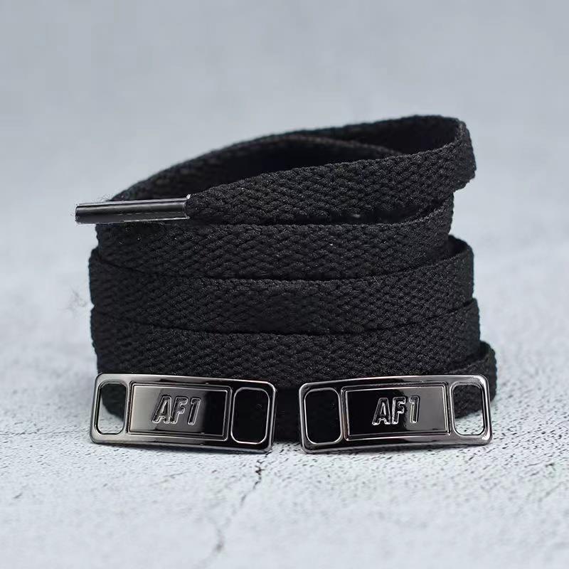 Комплект из 4 шнурков AF1, черные и белые, оригинальные шнурки и аксессуары для обуви, кроссовок, обуви Air Force.