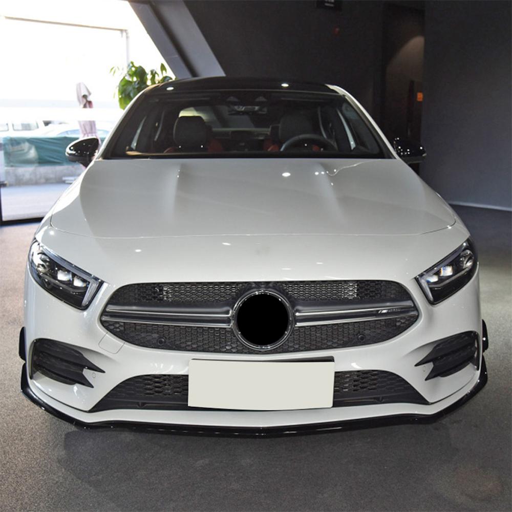 For Mercedes Benz A Class W177 A180 A200 A220 A35 AMG 2018+ Front Bumper Lip Spoiler Splitters Canards Vents