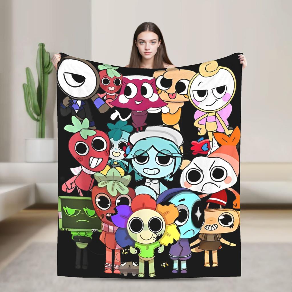 Dandys World Pebble Blanket Fleece Novelty Warm Throw Blankets for Bedding Lounge Spring Autumn