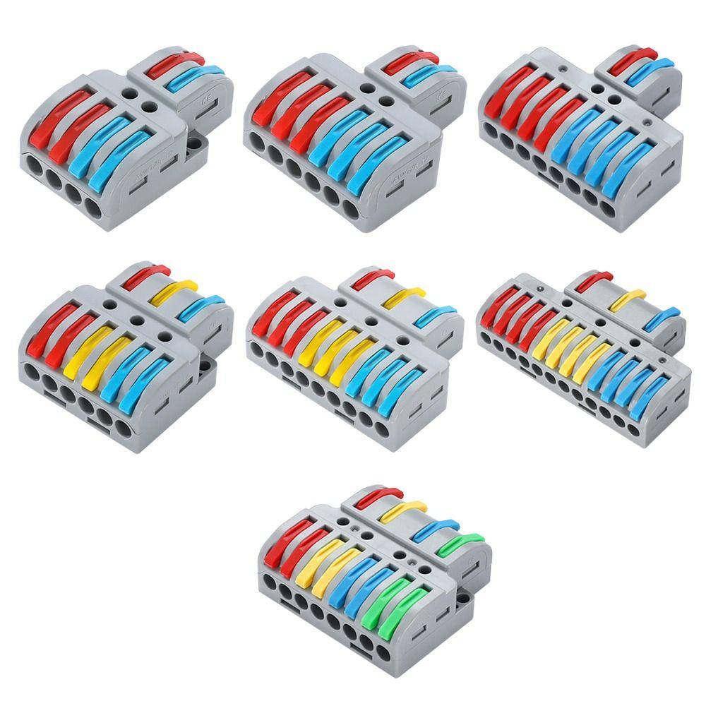 Mini Wire Connector Universal Compact Fast Connector Push-in Terminal Blocks Electrical