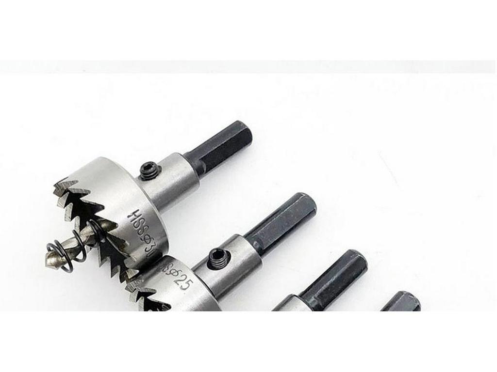 5-Piece Titanium-Coated HSS Hole Opener Set for Stainless Steel and Metal Sheet Drilling