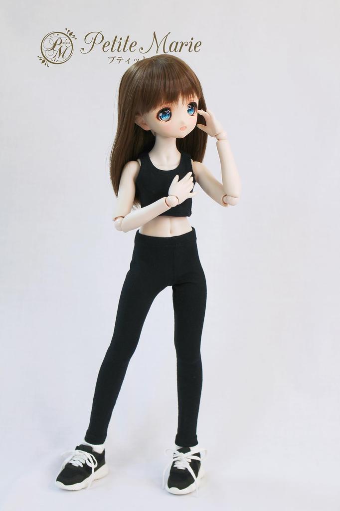 Petite Marie Scale MDD Совместимый Фитнес Повседневный 40 см BJD Кукольная одежда 1/3 Леггинсы длиной 9/10, Черные, Лосины, Брюки, Леггинсы, Брюки, Брюки, Кукла,