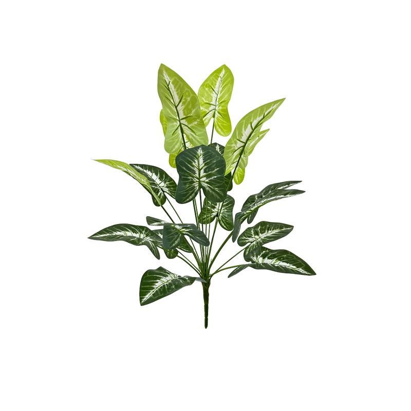 18-Head Monstera Deliciosa and Aglaonema Faux Plant Bonsai for Home Landscaping