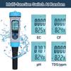 5-in-1 pH Meter with BT High Accuracy Measurement of pHTDSECCFTemp Water Testing Kit for Home