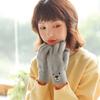 Women Five-finger Bear Embroidery Driving Gloves  Gloves Female Gloves Wool Mittens
