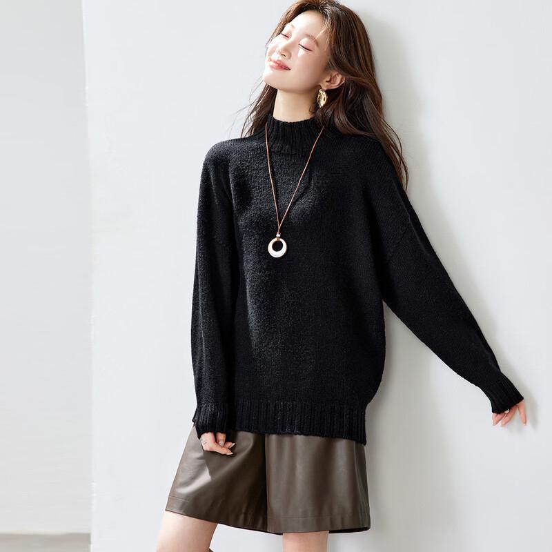 Женский утепленный свитер Srcr из 100% шерсти с воротником-стойкой