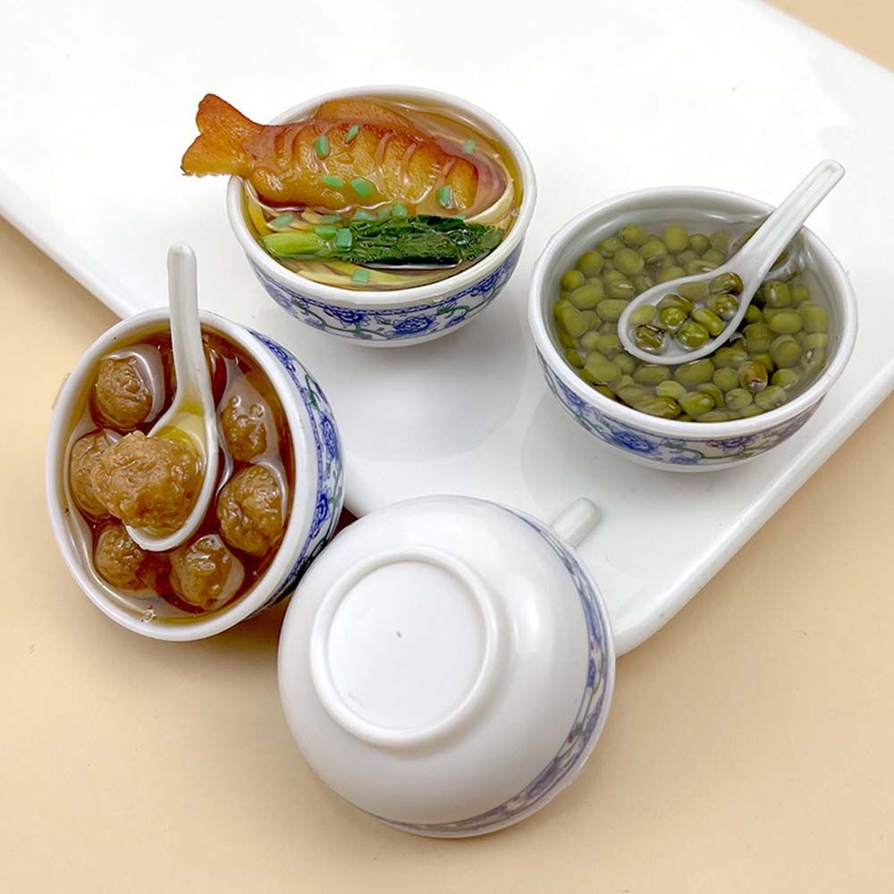 Food Bowl Noodle Kitchen Kids Toys Doll House Food Dollhouse MIniature Kitchen Accessories Toy
