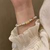 Ceramic Macaron Stylish Sea Shell Beaded Bracelet Womens Sweet Fresh Design Summer
