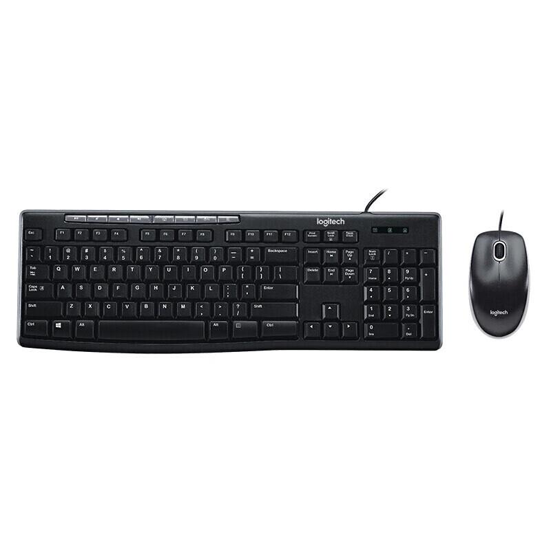 Logitech MK200 Wired Full-Size Keyboard and Mouse Combo