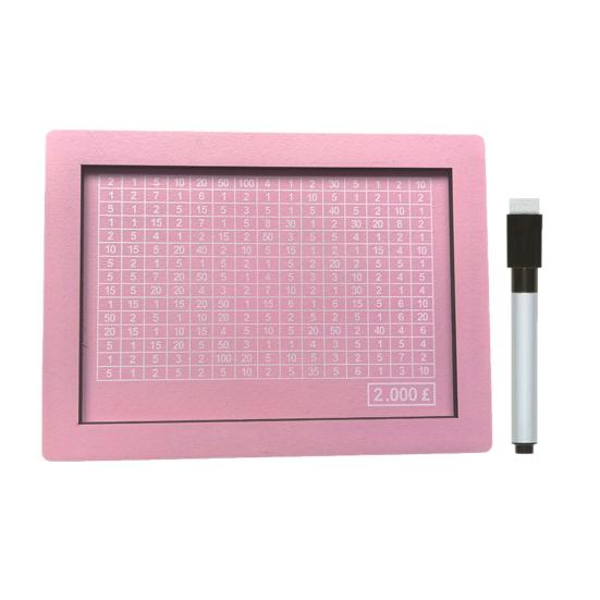 Деревянная копилка для денег, копилка для челленджа по накоплению денег с целью и цифрами, копилка со стираемым маркером для детей и взрослых