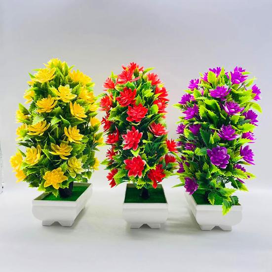 Красивый искусственный бонсай, яркий, 5 цветов, устойчивый к ультрафиолетовому излучению