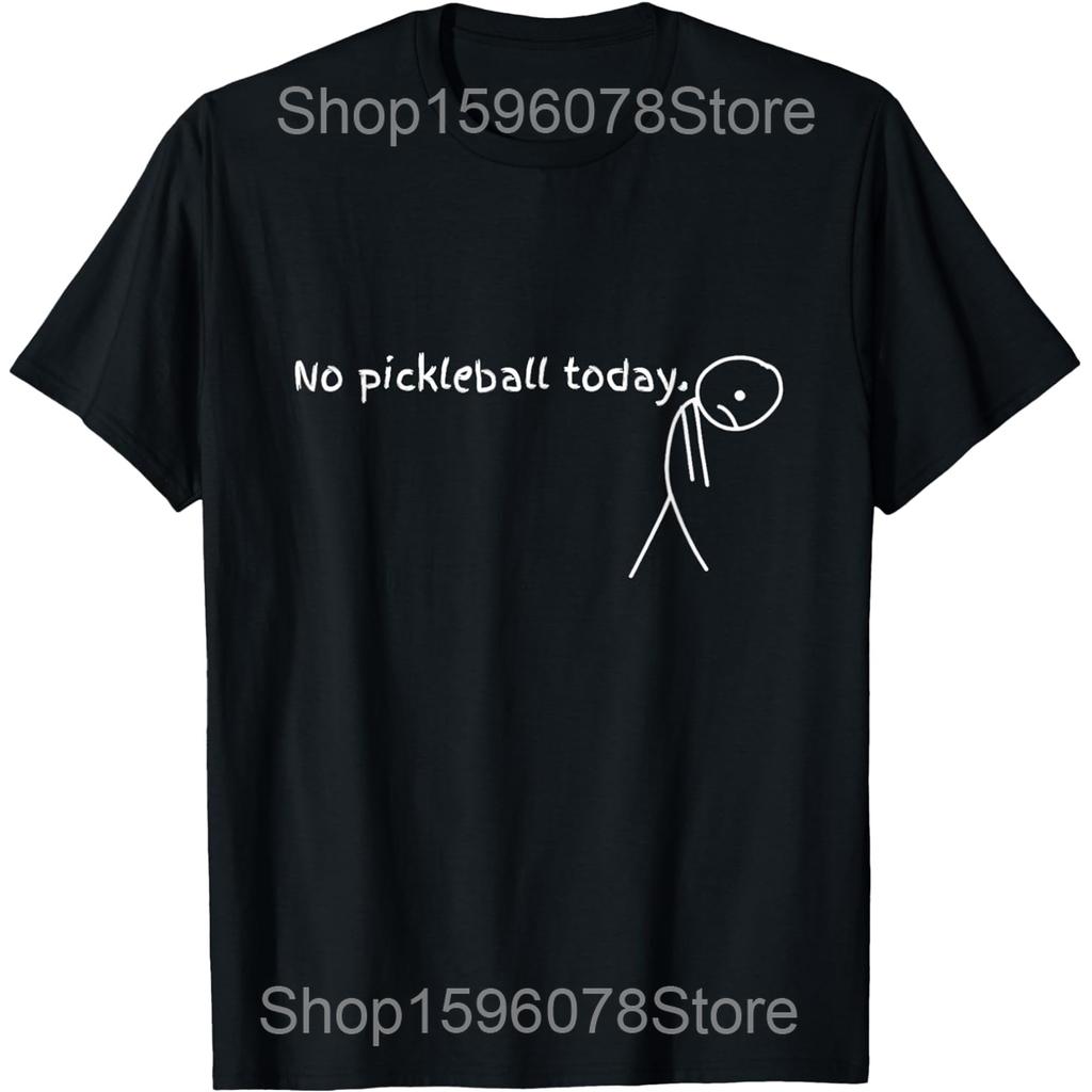 Funny Pickleball Makes Me Say Bad Words T Shirts Men Pure Cotton Humor Streetwear Tee Shirt Short Sleeve Unisex Loose Clothing