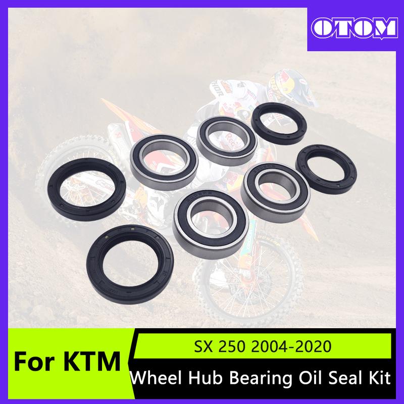 2 Set Motorcycle Wheel Bearing Seal Kit For KTM EXC SX XCF SMR HUSQVARNA TE FC FE TX FS Front Rear Wheel Bearing Set
