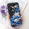 For Motorola Signature Cute Flower Butterfly Cat Painted Case For Motorola Signature XT2603-2 Black Silicone Soft Phone Cases